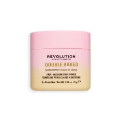 Makeup Revolution - Polvos sueltos Double Baked - Fair to Medium