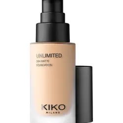 Base De Maquillaje Mate Y Fluida Con Una Duración De Hasta 24 Horas Unlimited 24H Matte Foundation Kiko Milano 3.5 NG Neutral Gold