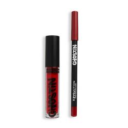 Ghostin Lip Kit Red Matte Swoon