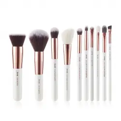 Jessup Beauty - Set de brochas 10 piezas - T216: White/Rose Gold