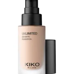 Base De Maquillaje Mate Y Fluida Con Una Duración De Hasta 24 Horas Unlimited 24H Matte Foundation Kiko Milano 4 NR Neutral Rose
