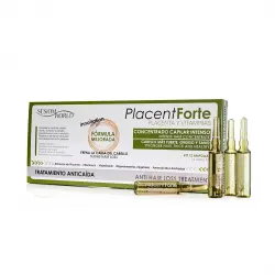 Sesiom World - Tratamiento anticaída en ampollas con placenta y vitaminas PlacentForte