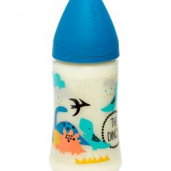 Suavinex - Biberón Con Tetina Redonda 3 Posiciones Silicona 270 Ml