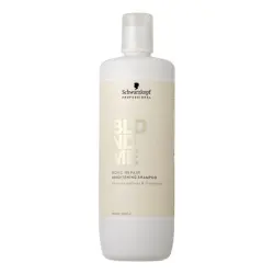 Bond Repair Brightening Shampoo 1000 ml - Schwarzkopf - Champú iluminador y fortalecedor para cabello rubio y aclarado.