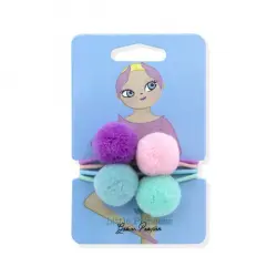 Little Princess Set Gomas Rainbow con Pompón