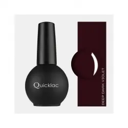 Mia Make Up - Quicklac Semipermanente Lacas de uñas 15 ml DEEP DARK VIOLET