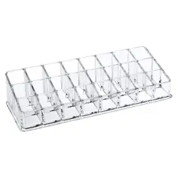 UNIQ - Organizador De Maquillaje Para Lápiz Labial De 24 Compartimentos - U302 Organizadores de maquillaje 1 pieces Transparente