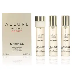 Allure Homme Sport eau de toilette vaporizador refills 3 x 20 ml