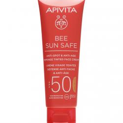 Apivita - Crema Solar Facial Bee Sun Safe Antiedad & Antimanchas Con Color SPF 50