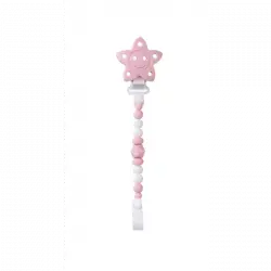 Cadenita Portachupete "estrellita" Rosa