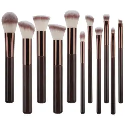 Chocolate Bronze Makeup Set de Brochas de Maquillaje Set de brochas Braun