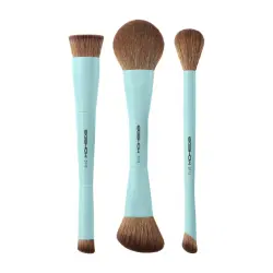 Eigshow - *Duo Series* - Set de 3 brochas dobles de maquillaje - Blue