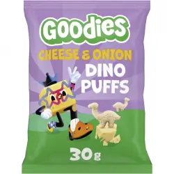 Goodies Snacks Cheese - Onion Dino Puffs 30 gr