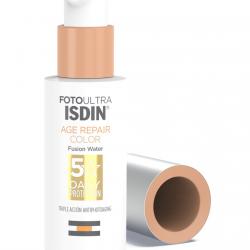 Isdin - Protector Solar Facial Antienvejecimiento Con Color FOTOULTRA Age Repair Color SPF50 50 Ml