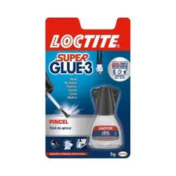 Loctite Super Glue-3 Pincel 1 und Pegamento Líquido