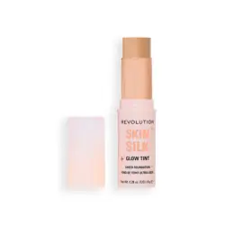 Makeup Revolution - Base de maquillaje en stick Skin Silk Glow Tint Sheer Foundation - Medium Neutral