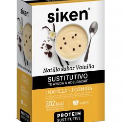 Siken® - Pack 6 Sobres Protein Sustitutive Natilla Vainill 50 G Siken