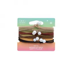 Set 5 Gomas de Pelo Pearls