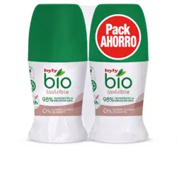 Bio Natural 0% Invisible Deo ROLL-ON lote 2 x 50 ml