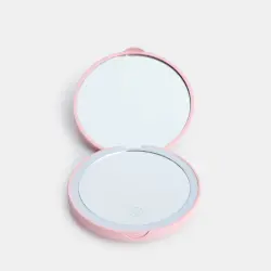 Espejo Compacto 2X con Luz Led Another Love Rosa