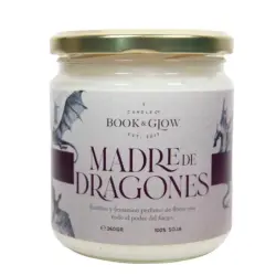 Book and Glow - *Mundos Extraordinarios* - Vela de soja vegana - Madre de Dragones