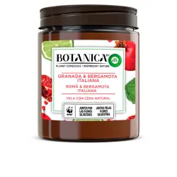 Botanica Vela granada & bergamota 205 gr