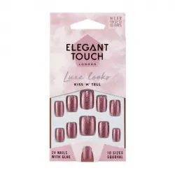 Elegant Touch - Uñas postizas Luxe Looks - Kiss 'N' Tell