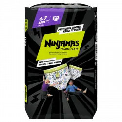 Ninjamas Pyjama Pants Calzoncillos de Noche Absorbentes 4-7 años