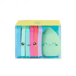 Set 7 Esponjas Makeup Mixtas Multiusos 40 gr