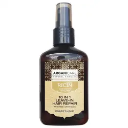 Arganicare  Spray Desenredante y Antifrizz con Aceite de Ricino 10 en, 150 ml