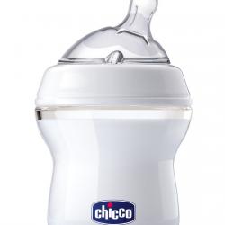 Chicco - Biberón Anticólicos Natural Feeling Silicona +0M 150 Ml