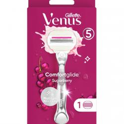 Gillette - Maquinilla Depilatoria Con Mango De Metal ComfortGlide Sugarberry Venus
