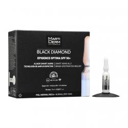 MartiDerm - 10 Ampollas Antiedad Epigence Optima SPF 50+ Black Diamond