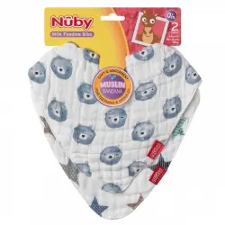 Pack 2 bandanas reversibles muselina nuby
