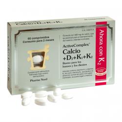 Pharma Nord - Comprimidos De Calcio Y Vitaminas ActiveComplex Calcio + D3 + K