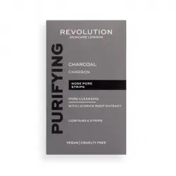 Revolution Skincare - Tiras limpiadoras de poros Charcoal