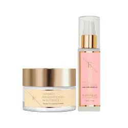 Set dúo iluminador y reafirmante Set de tratamiento facial