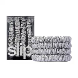 Slip - Basic Skinny Hair Scrunchies Gomas para cabello 1 pieces Plata unisex