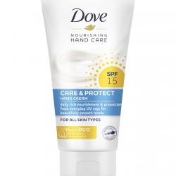 DOVE - Crema De Manos Care & Protect Con Protección Solar SPF15