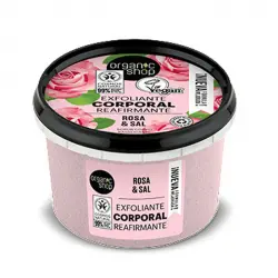 Organic Shop - Exfoliante corporal - Rosa orgánica y sal