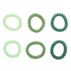 Soho - Lazos Para El Pelo En Espiral Thia Gomas para cabello 6 pieces Gris unisex