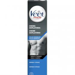 Veet - Crema Depilatoria Masculina Para El Cuerpo Pieles Sensibles