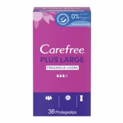 Carefree Carefree Salvaslip Fragancia Ligera Plus Large, 36 un