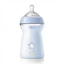 Chicco Chicco Biberón Naturalfeeling Flujo Rápido Azul 6M+, 330 ml