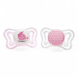 Chicco - Chupete Physiolight 2-6M Silicona Rosa 2 Uds Chupetes 1 pieces unisex
