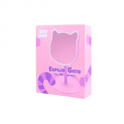 Espejo Gato Con Led y Soporte