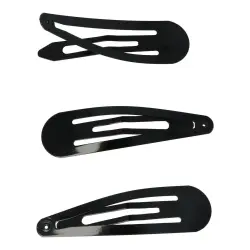 Inca Clip Color Negro 7 Cm 3 Ud 3 und Clip Pelo