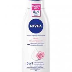 NIVEA - Loción Corporal Rosa Blossom 5 En 1 Cuidado Completo