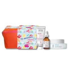 Svr - *Tu skincare, bombón* - Neceser Bálsamo desmaquillante Sensifine + Crema-gel Hyaly Biotic + Sérum antioxidante Ampoule C