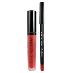 Technic Cosmetics - Perfilador de Labios + Labial Líquido Velvet Lip Kit - Louby Lou